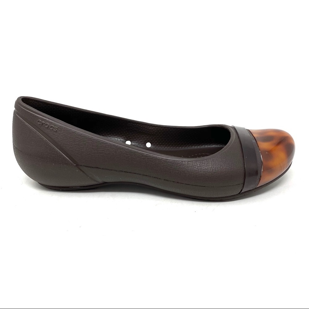 Crocs Cap Toe Tortoise Ballet Flat